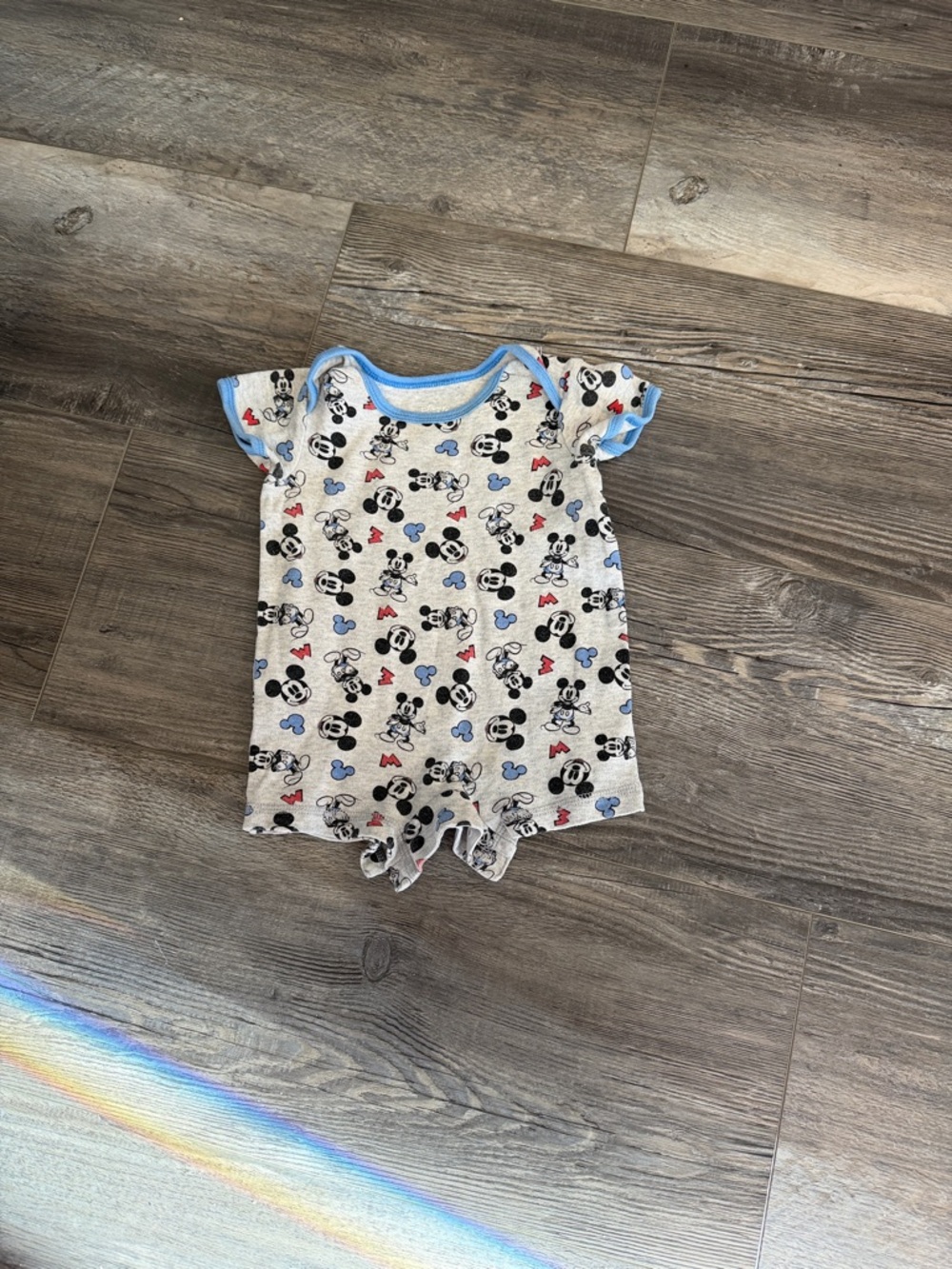 Disney Baby Gray and Blue Jumpsuit Romper